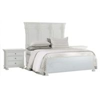 Abbyson Living Palisades Traditional 5-PC King Bedroom Set, White