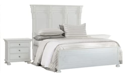 Abbyson Living Palisades Traditional 5-PC King Bedroom Set, White