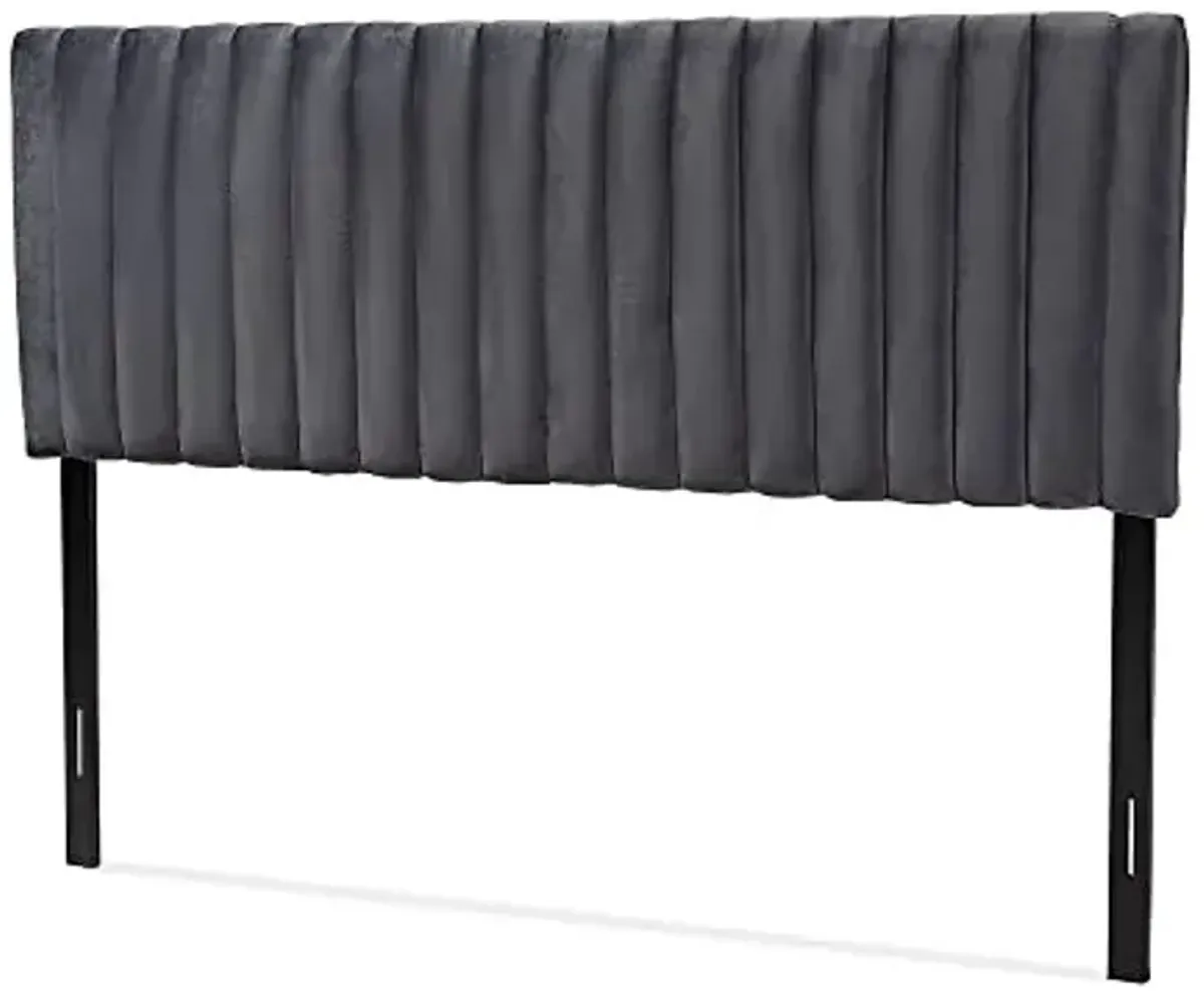 Baxton Studio Emile Headboards, Queen, Grey