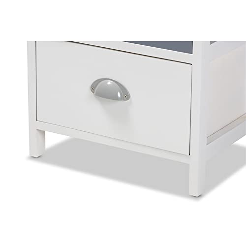 Baxton Studio Calandra Modern and Contemporary Oak Brown and Multi