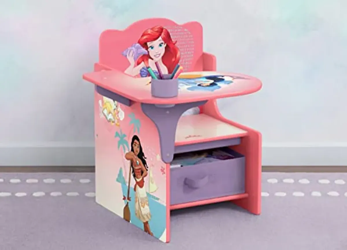 Delta Children Chair Desk with Storage Bin, Disney Princess