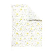Lush Decor Sunshine Rainbow Reversible Soft & Plush Oversized Soft Blanket, 50" x 36", Yellow