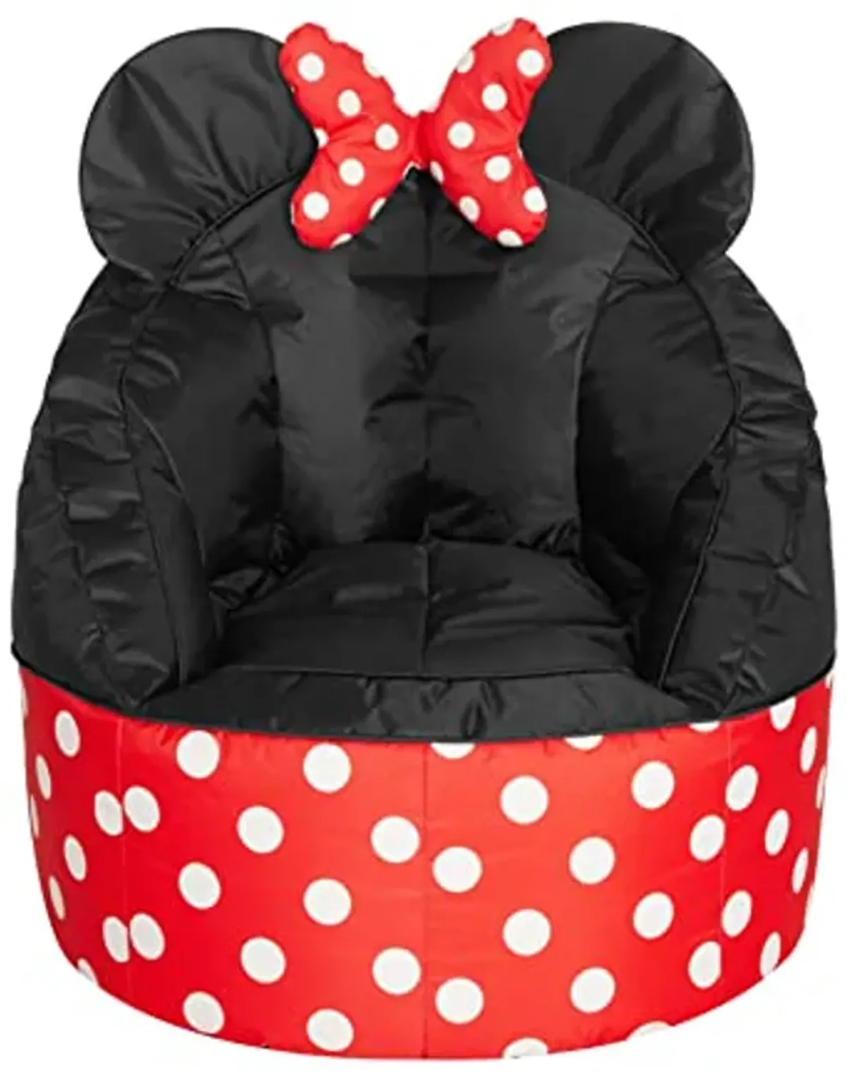 Disney Minnie Mouse 3D Figural Oversized Round Back Bean Bag Chair