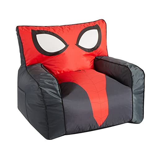 Idea Nuova Marvel Spiderman Oversized Gaming Bean Bag Chair with Side