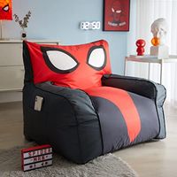 Idea Nuova Marvel Spiderman Oversized Gaming Bean Bag Chair with Side Pocket