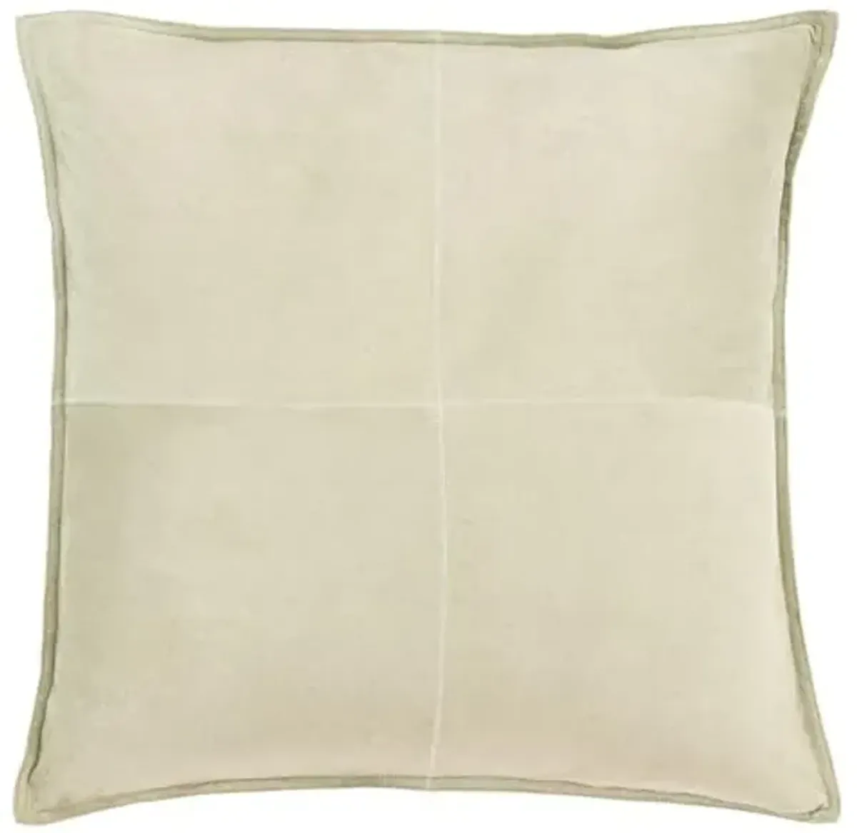 SAFAVIEH Home Collection Karya Green Faux Suede 18-inch Square Decorative Accent Throw Pillow with Insert