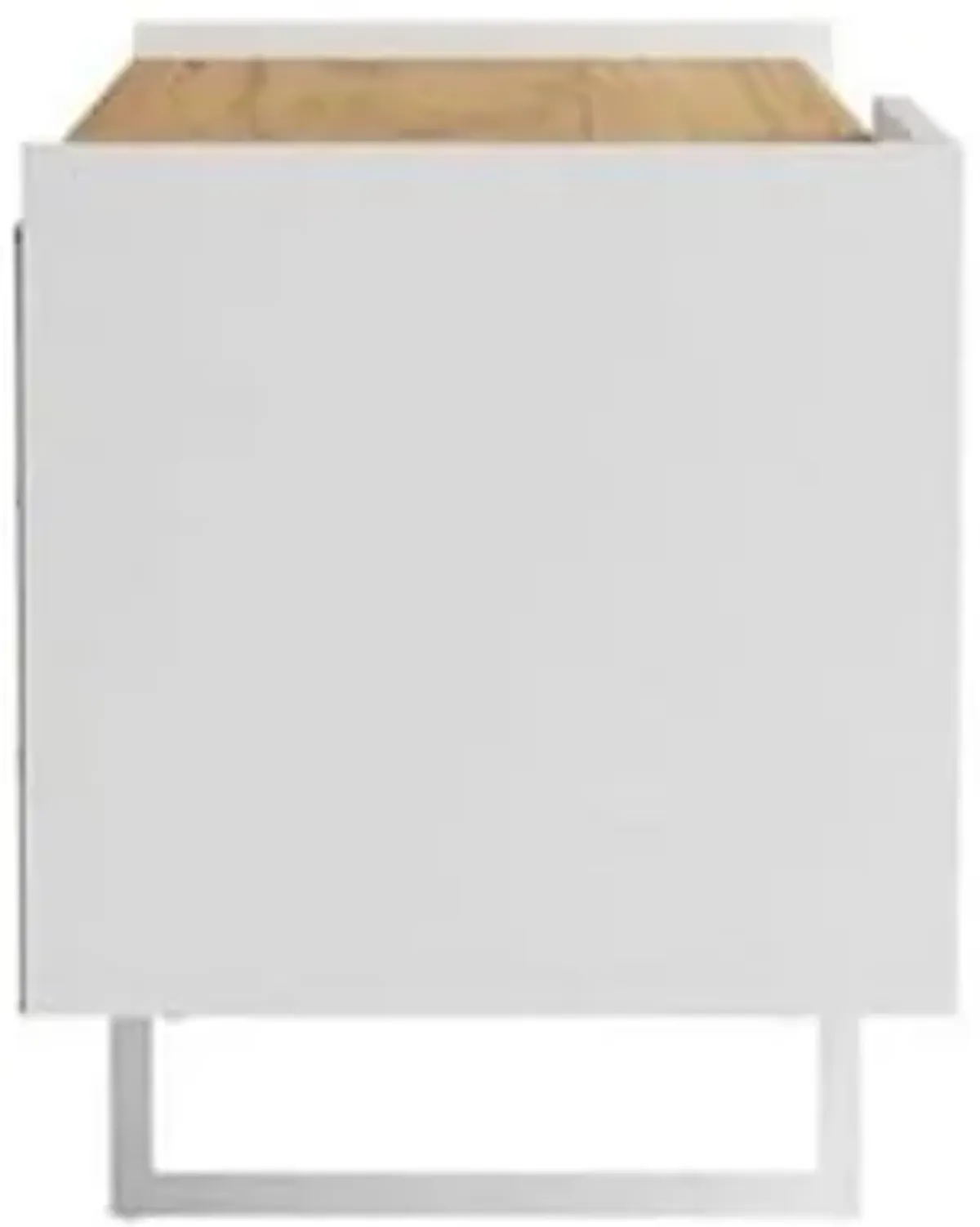 Manhattan Comfort Winston 53.14" TV Stand with 4 Shelves, 53.14 Inches, White and Cinnamon