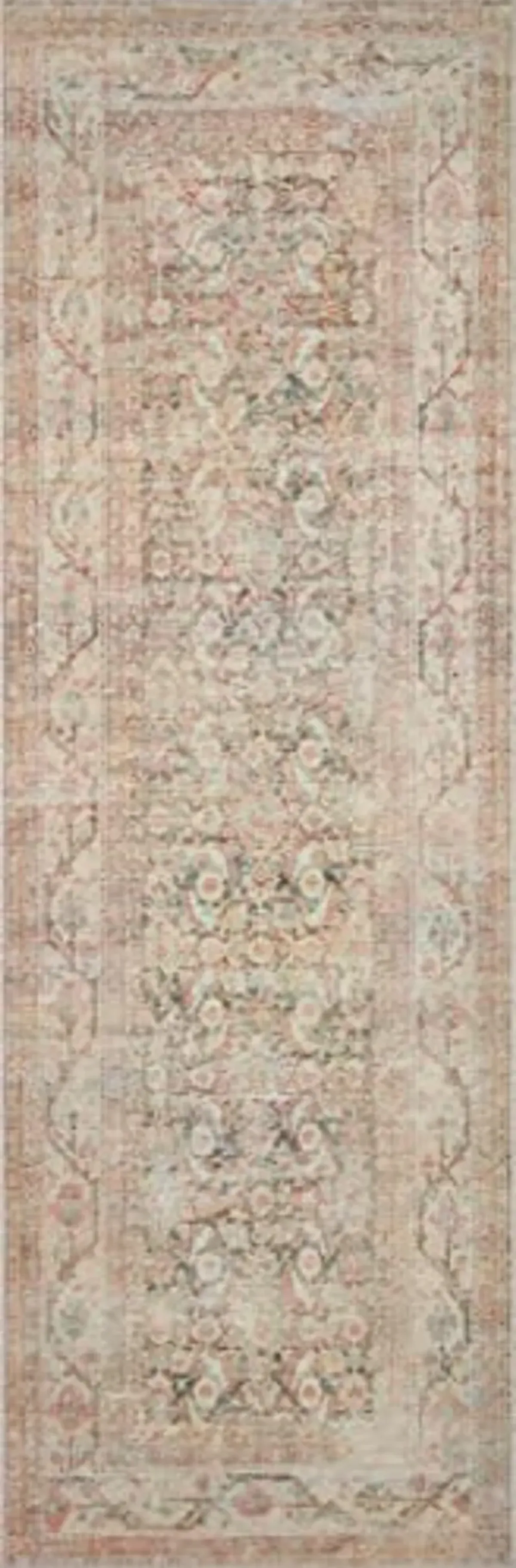 Loloi II Adrian Collection ADR-01 Accent Rug 3'-6" x 5'-6" Natural/Apricot Rectangular 0.19" Thick