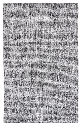 SAFAVIEH Abstract Collection 2' x 3' Black/Ivory ABT468Z Handmade Premium Wool Entryway Living Room Foyer Bedroom Kitchen Accent Rug