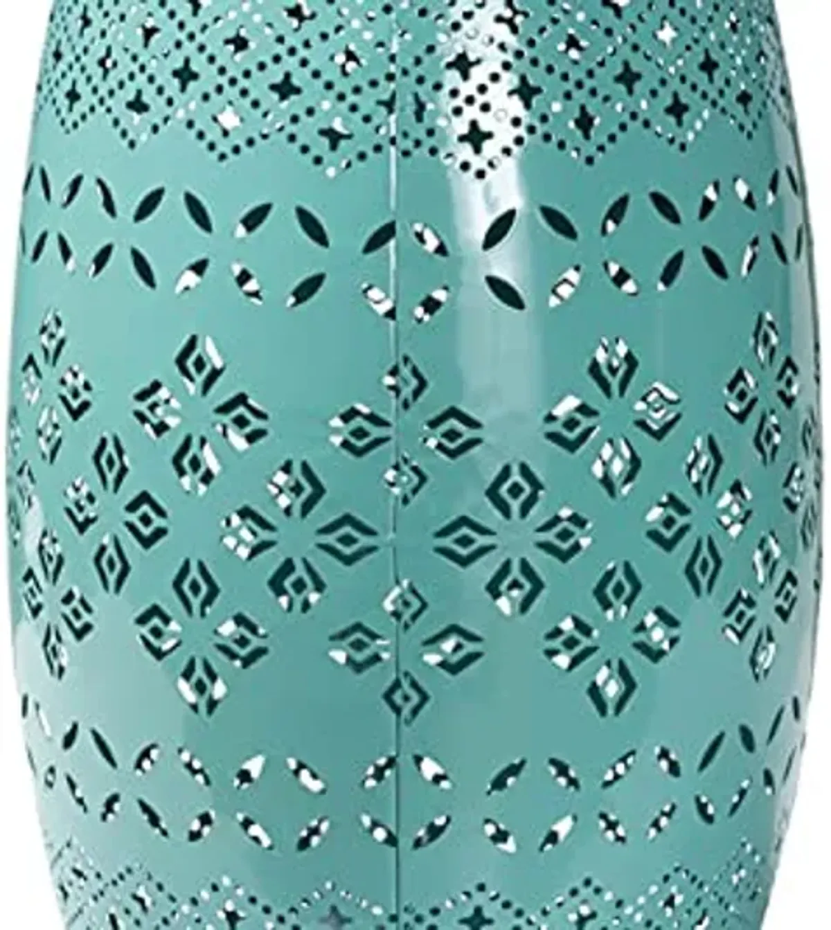 Baxton Studio Lavinia Modern and Contemporary Teal Finished Metal Outdoor Side Table