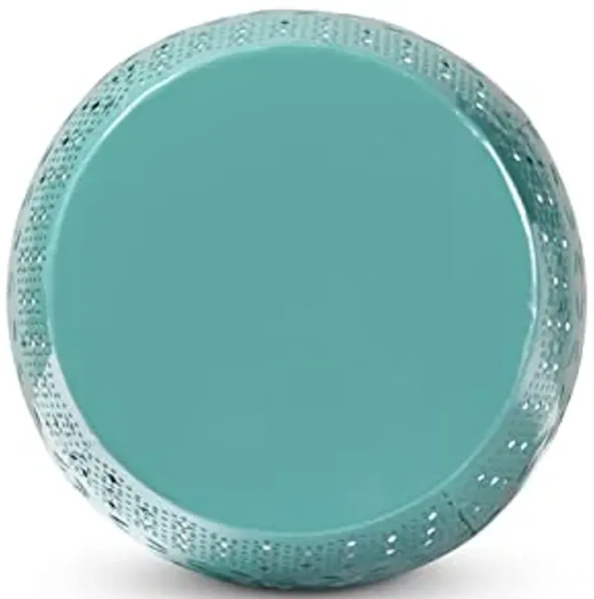 Baxton Studio Lavinia Modern and Contemporary Teal Finished Metal Outdoor Side Table