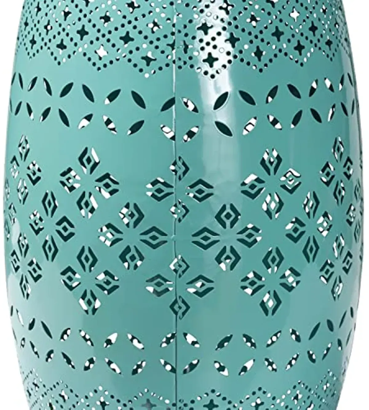 Baxton Studio Lavinia Modern and Contemporary Teal Finished Metal Outdoor Side Table