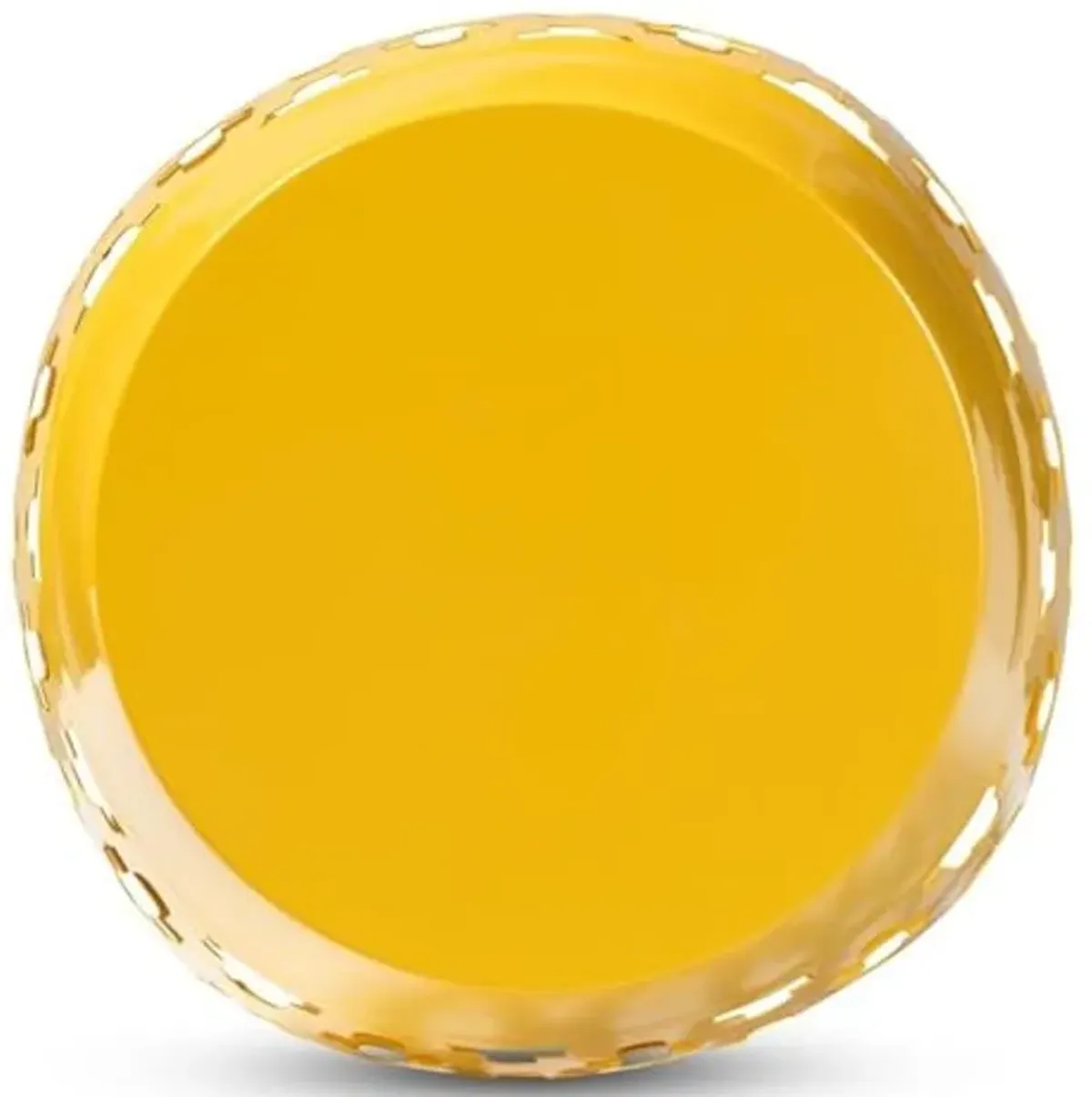 Baxton Studio Branson Modern and Contemporary Yellow Finished Metal Outdoor Side Table