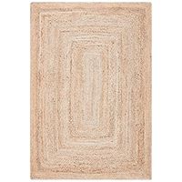 SAFAVIEH Cape Cod Collection 2' x 3' Natural CAP252A Handmade Flatweave Farmhouse Rustic Country Braided Premium Jute Entryway Living Room Foyer Bedroom Kitchen Accent Rug