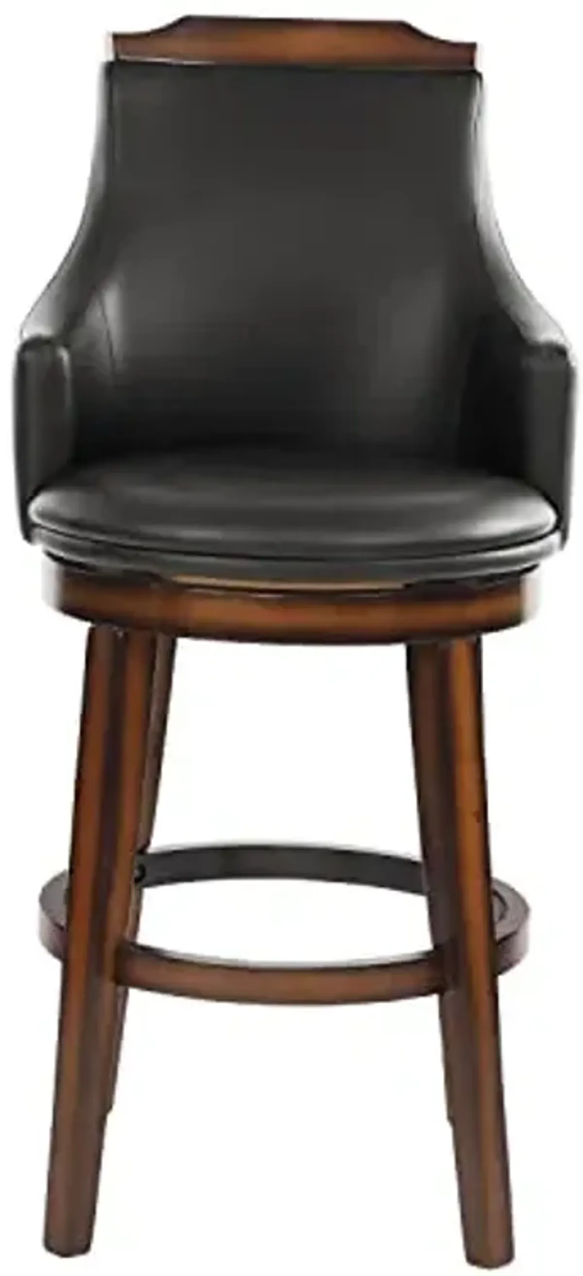 Lexicon Arianwyn Swivel Pub Height Chair (Set of 2), Dark Brown