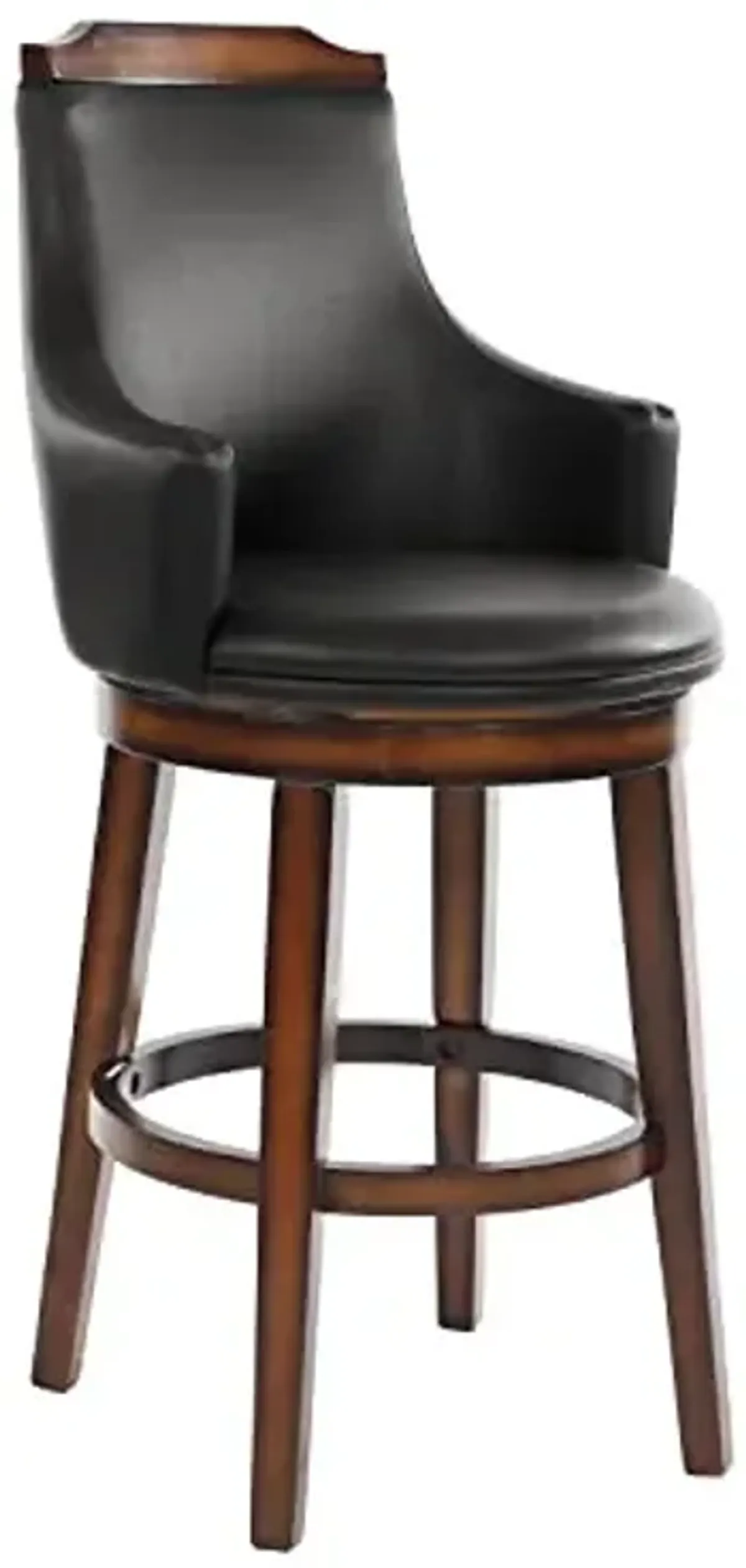 Lexicon Arianwyn Swivel Pub Height Chair (Set of 2), Dark Brown