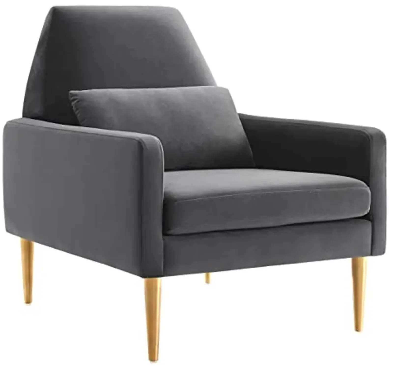 Modway Performance Velvet Charcoal Armchair