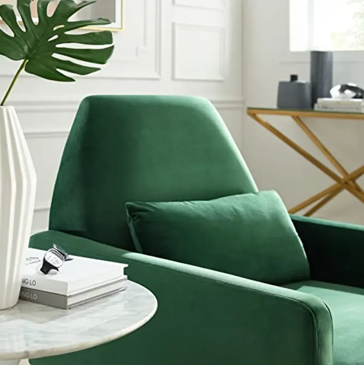 Modway Performance Velvet Emerald Armchair