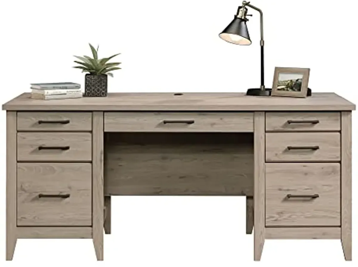 Sauder® Summit Station 66"W Executive Computer Desk, Laurel Oak