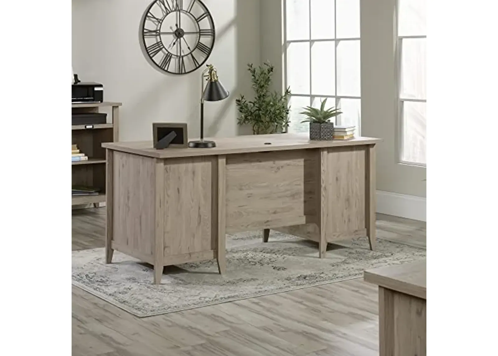 Sauder® Summit Station 66"W Executive Computer Desk, Laurel Oak