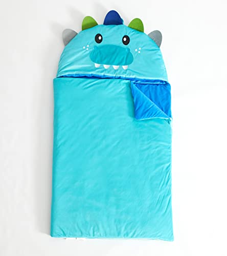 Heritage Kids Figural Dinosaur Soft Plush Hooded Sleeping Bag,30”W x 54”L