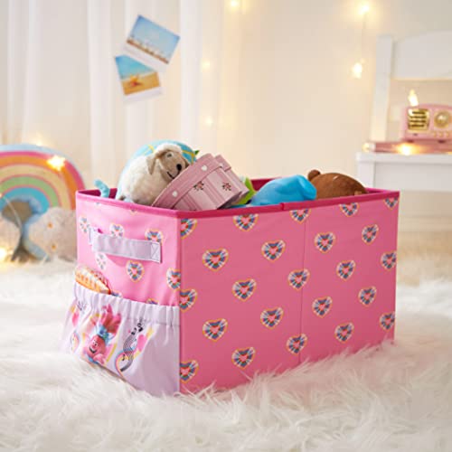 Idea Nuova Dreamworlds Trolls Kids Collapsible Storage Organizer Bin