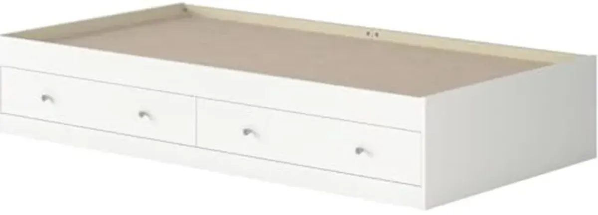 Sauder Cottage Road Twin Mate's Bed in White Finish, White Finish