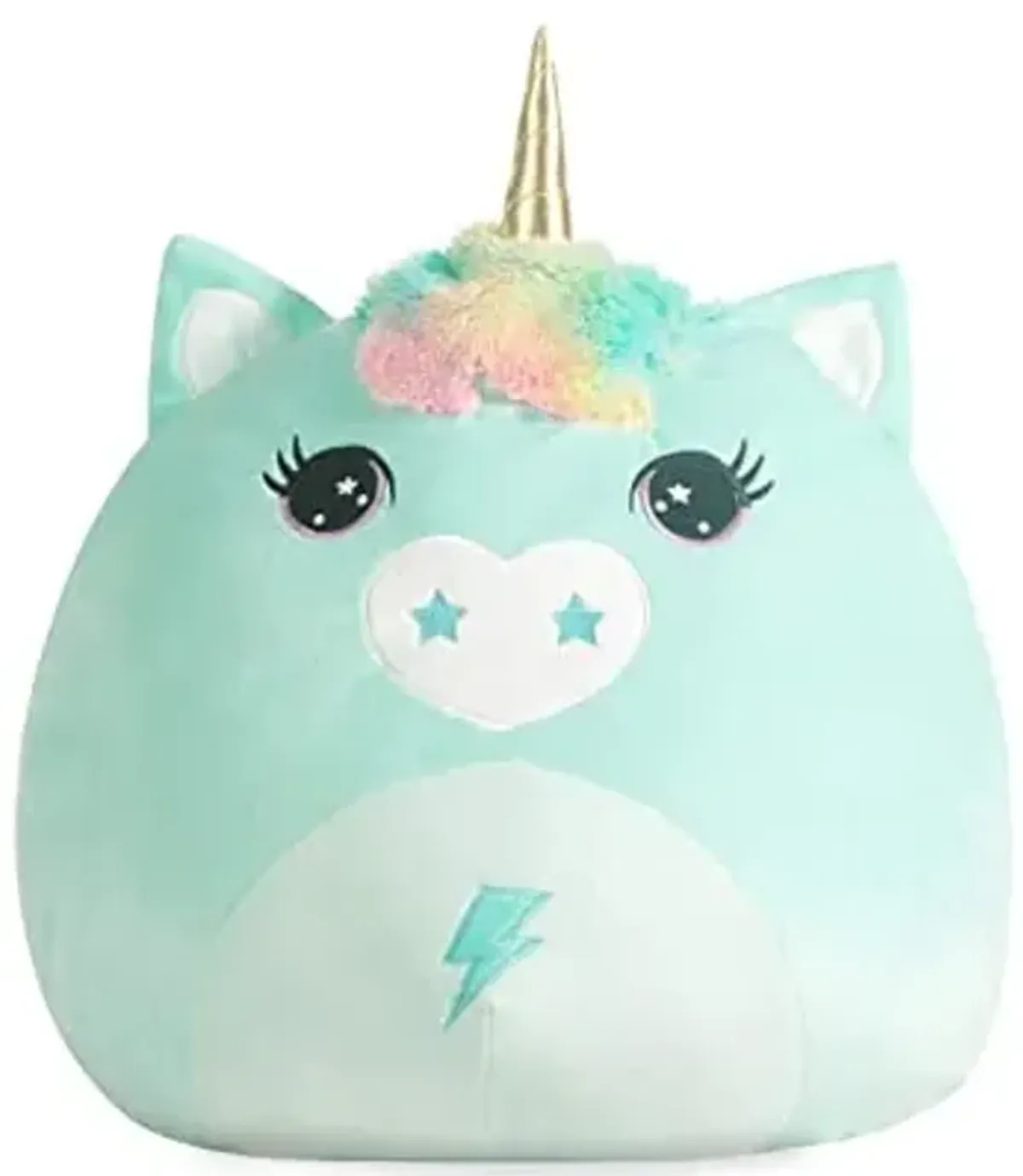 Heritage Kids Smooshie Decorative Pillow, Aqua Unicorn