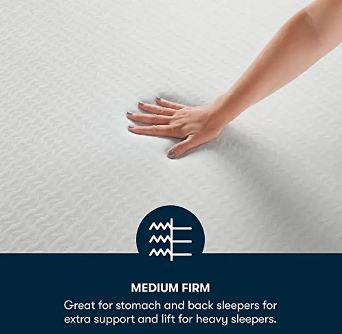 Serta - 8 inch Cooling Gel Memory Foam Mattress, Twin Size, Medium-Firm, Supportive, CertiPur-US Certified, 100-Night Trial, Sheer Slumber, White