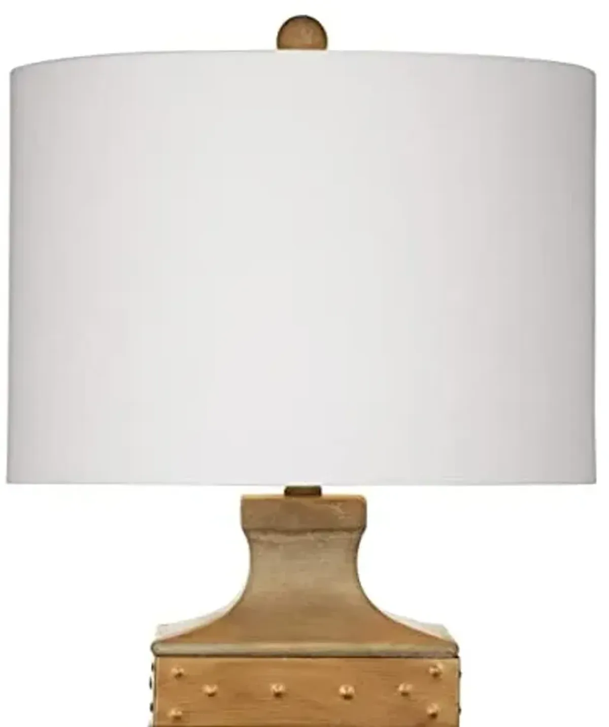 Bassett Mirror Company Bowery Resin Table Lamp in Tan