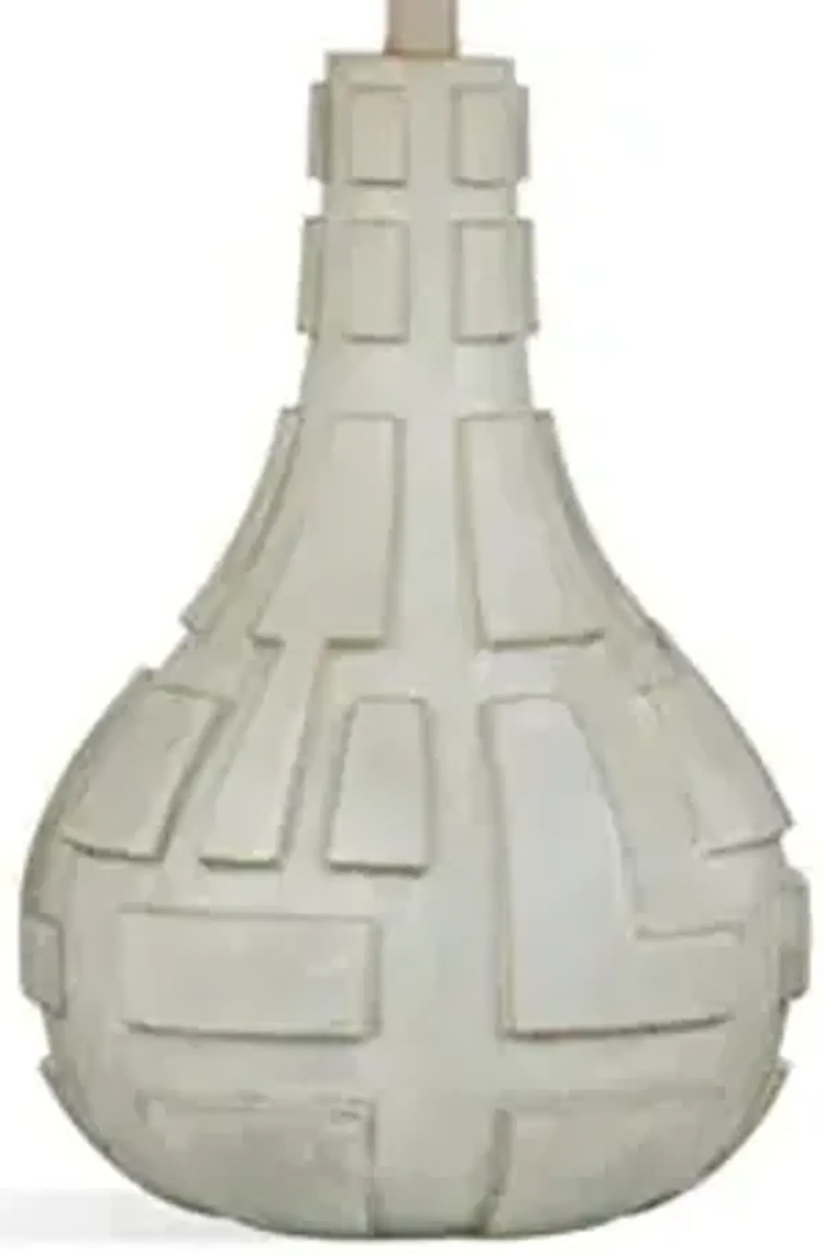 Bassett Mirror Company Satule Concrete and Metal Table Lamp in Gray