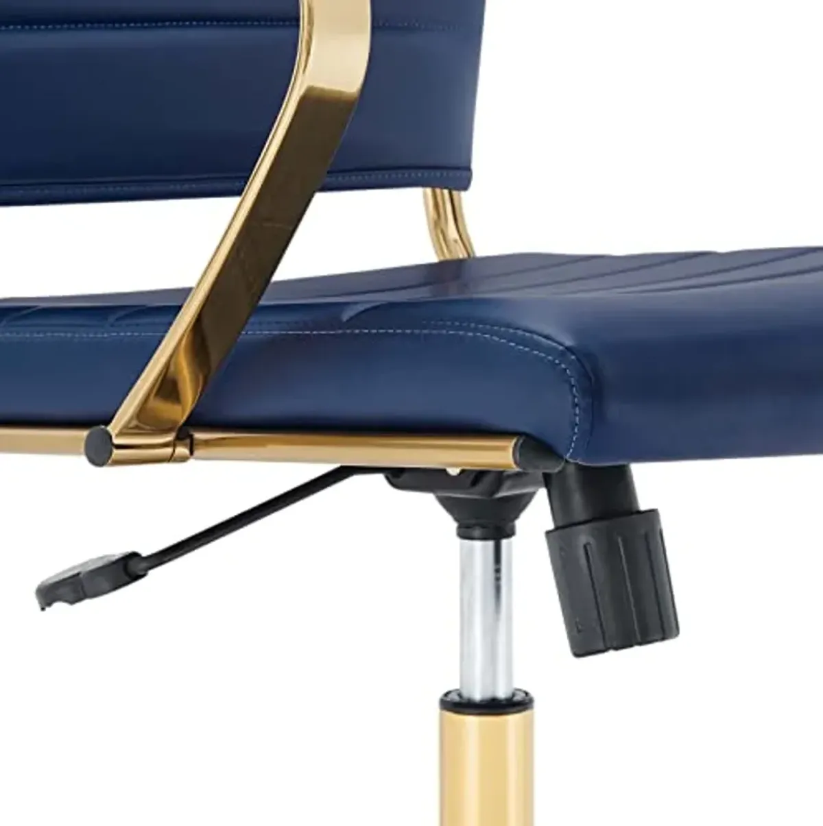 Modway Jive Stainless Steel, High Back Office Chair, Gold Navy