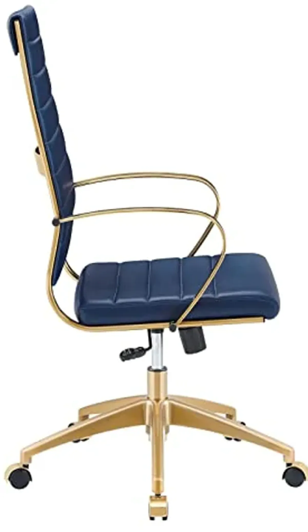 Modway Jive Stainless Steel, High Back Office Chair, Gold Navy