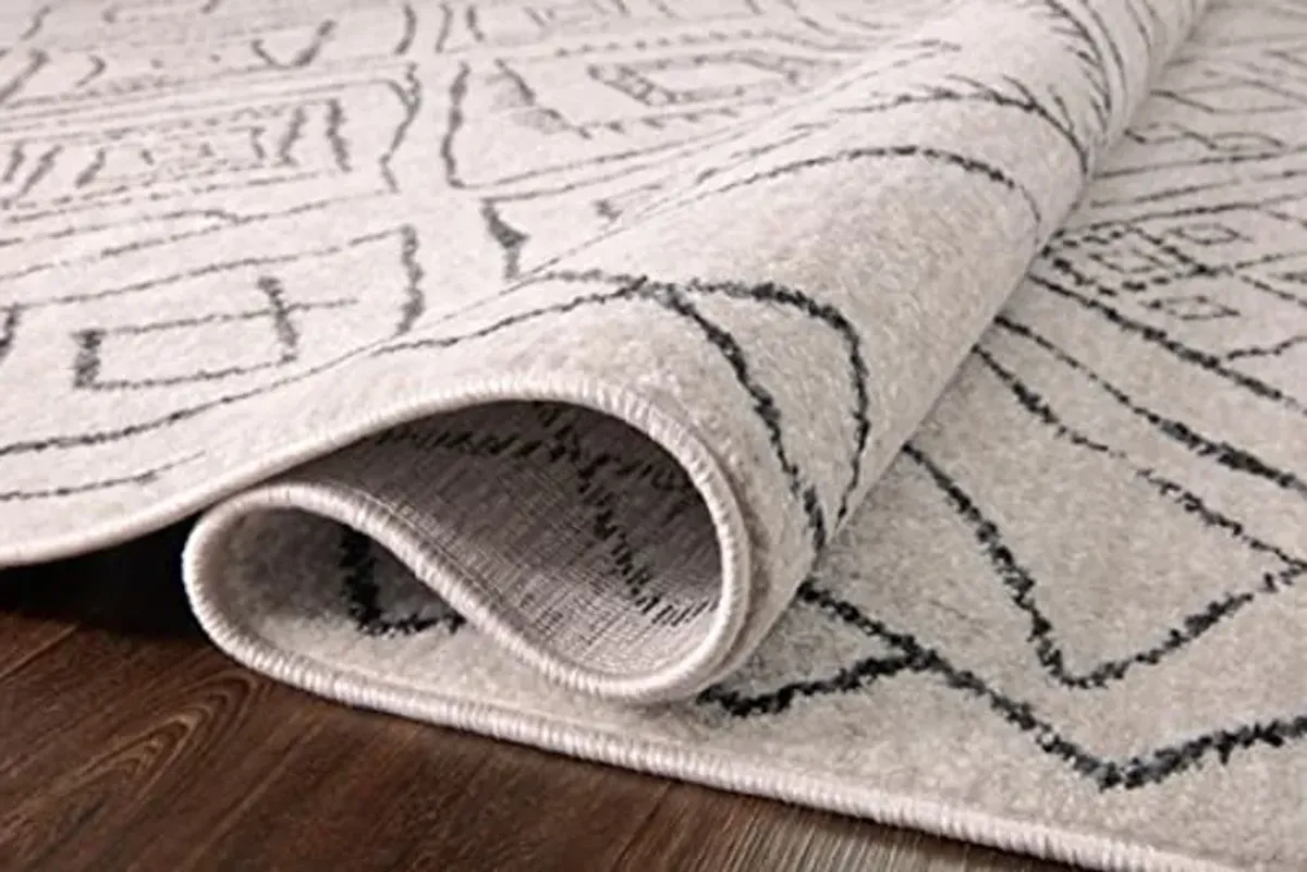 Loloi II Vance Collection VAN-06 Dove/Charcoal 2'-7" x 12'-0" Runner Rug