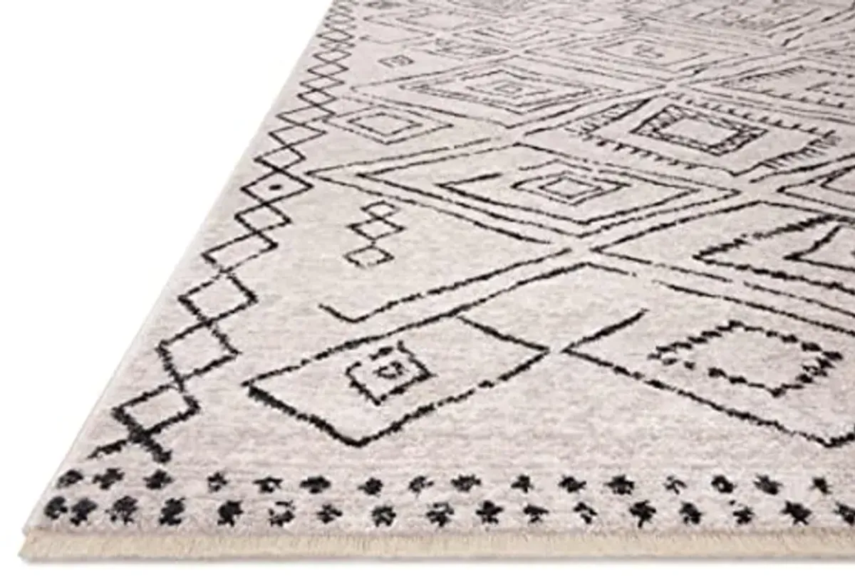 Loloi II Vance Collection VAN-06 Dove/Charcoal 2'-7" x 12'-0" Runner Rug