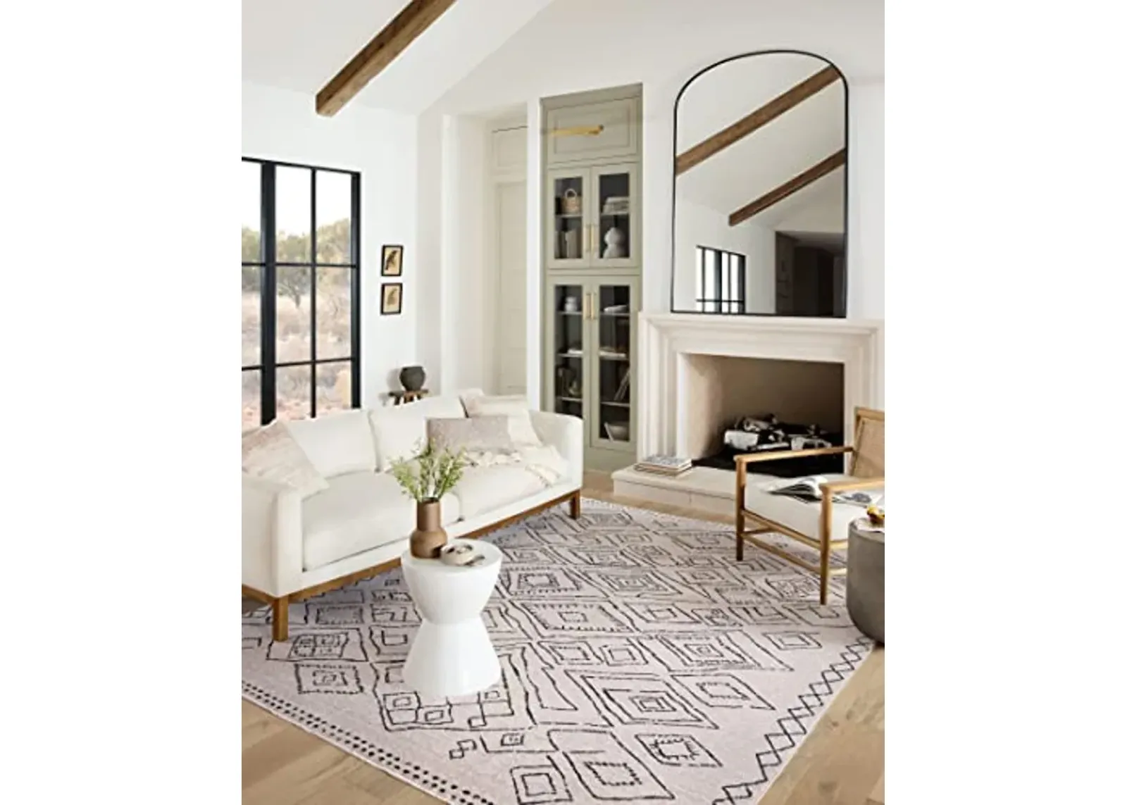 Loloi II Vance Collection VAN-06 Dove/Charcoal 2'-7" x 12'-0" Runner Rug