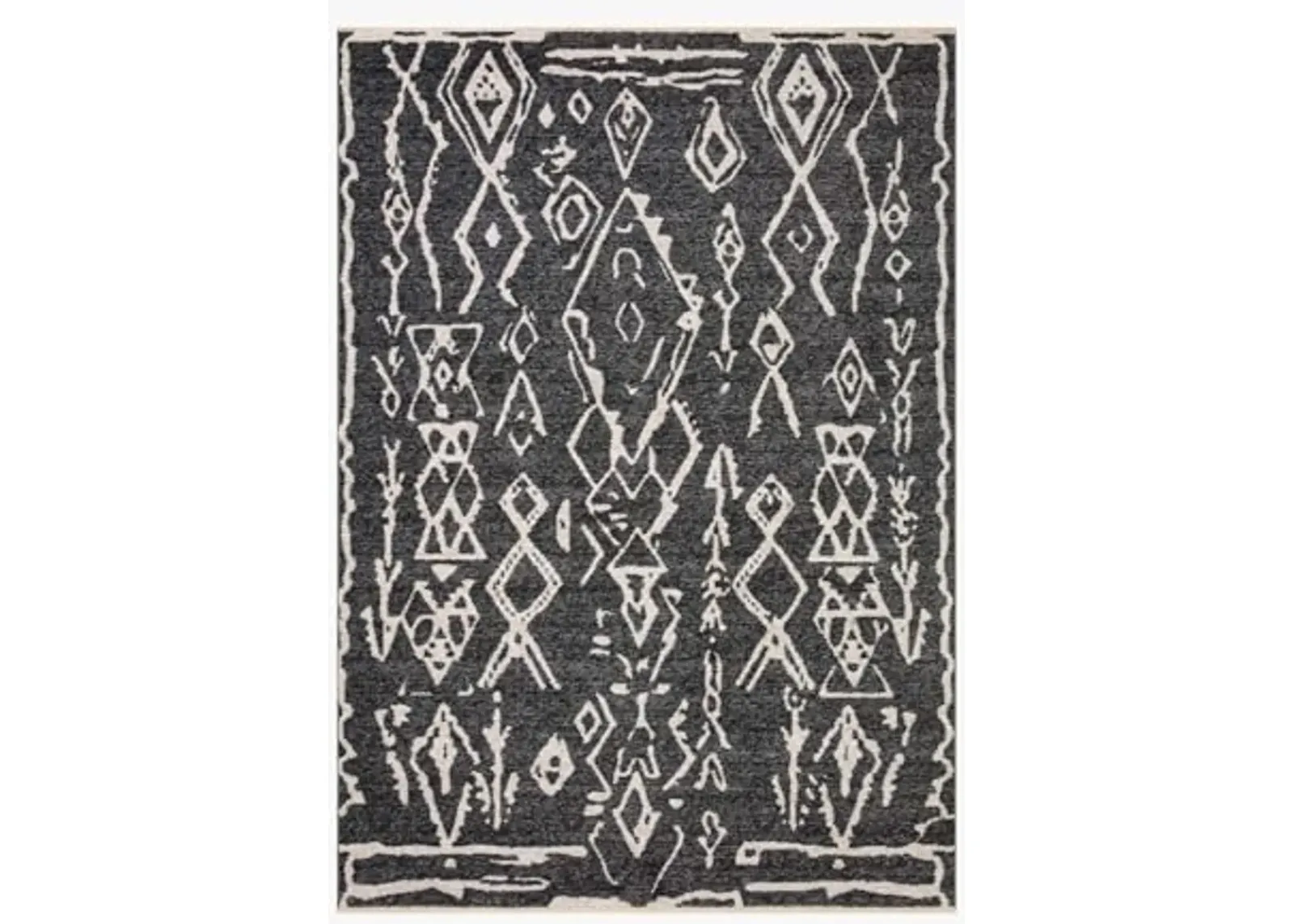 Loloi II Vance Collection VAN-07 Charcoal/Cream 11'-6" x 15'-7" Area Rug