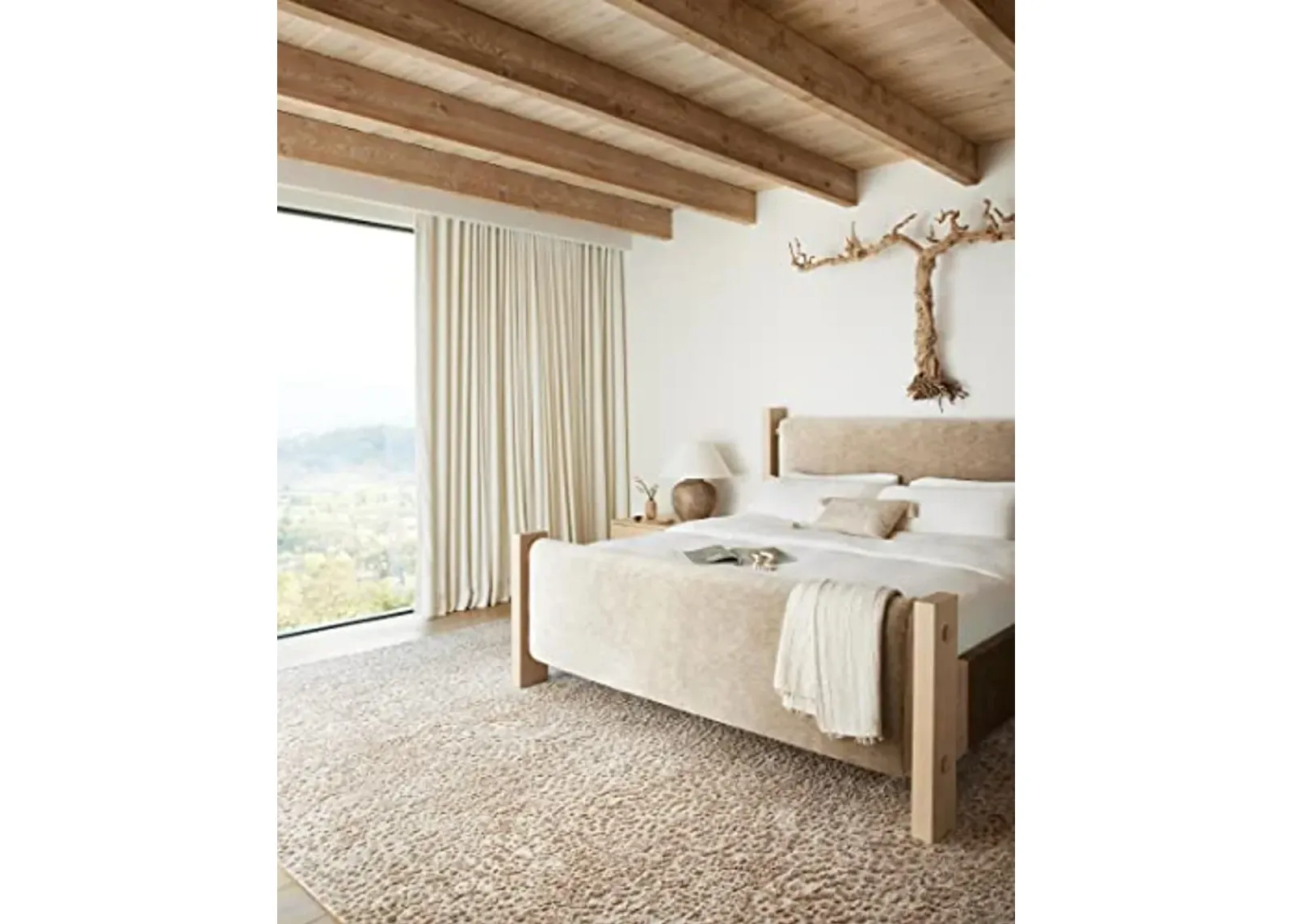 Loloi II Neda Collection NED-02 Ivory/Sand, Transitional 2'-3" x 3'-9" Accent Rug