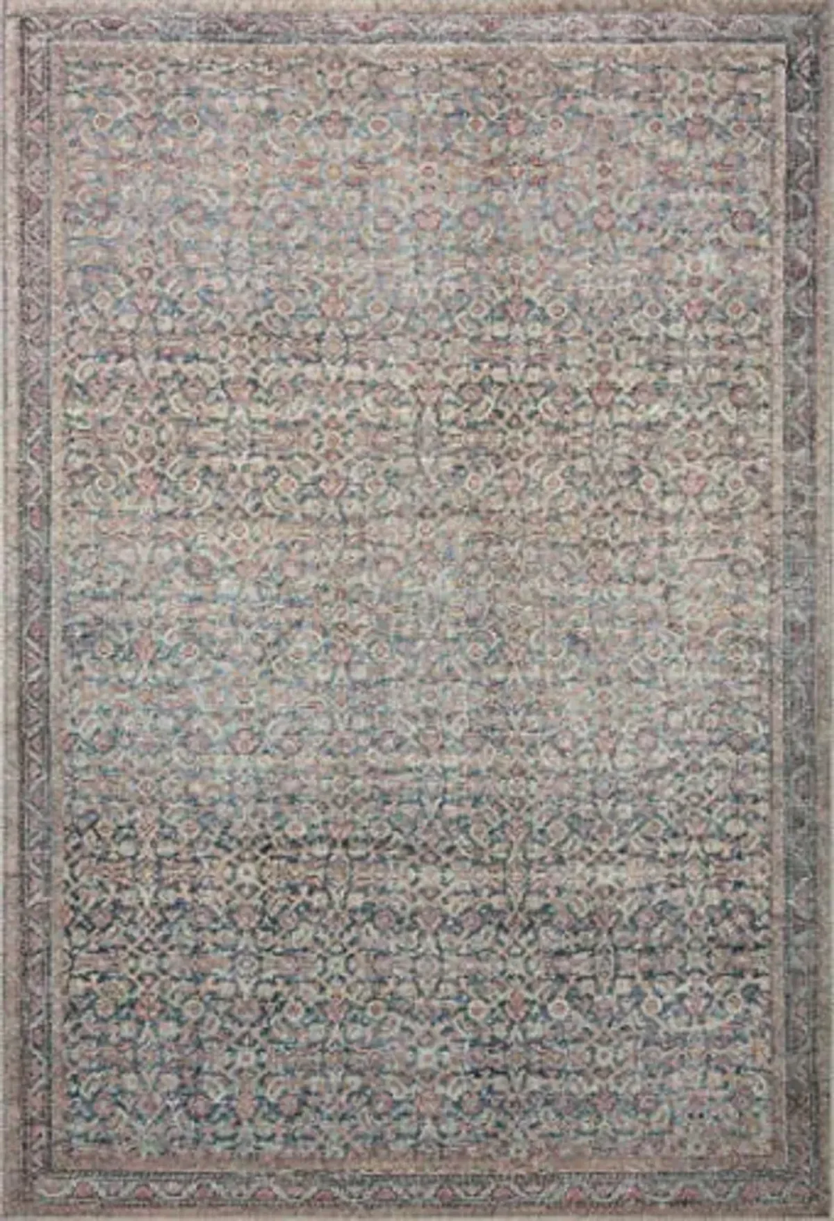 Loloi II Adrian Denim/Multi 2'-6" x 7'-6" Runner Rug