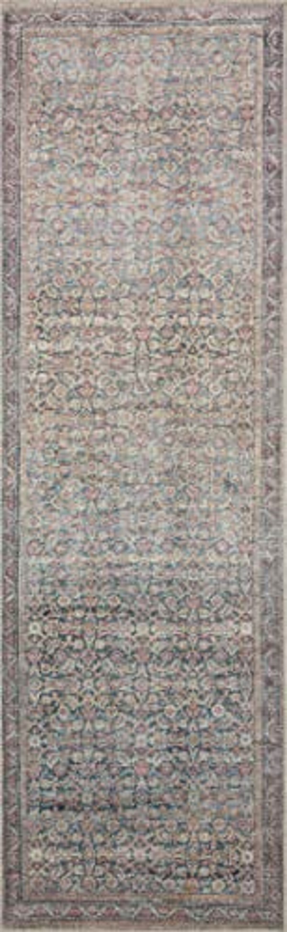 Loloi II Adrian Denim/Multi 2'-6" x 7'-6" Runner Rug