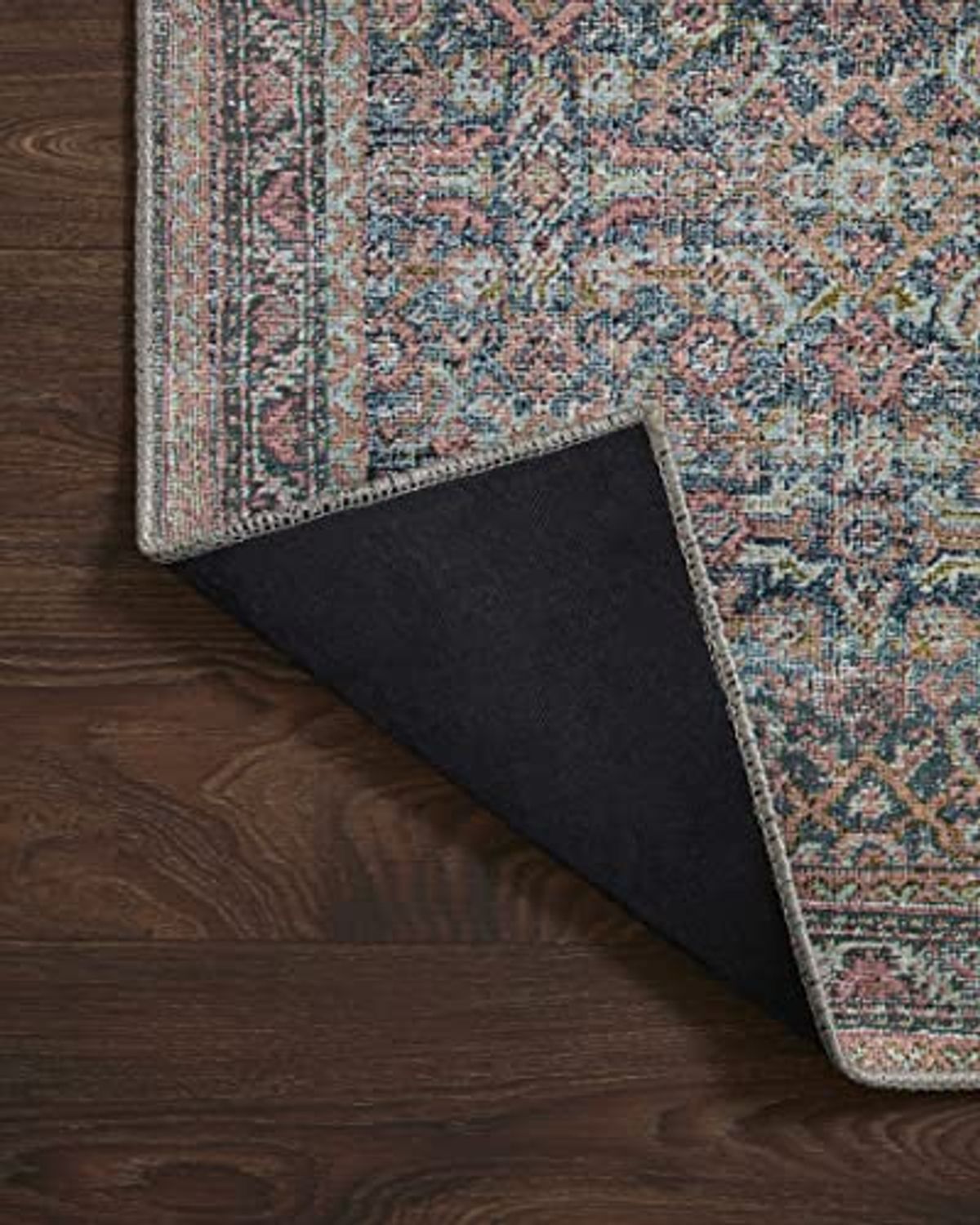 Loloi II Adrian Denim/Multi 2'-6" x 7'-6" Runner Rug