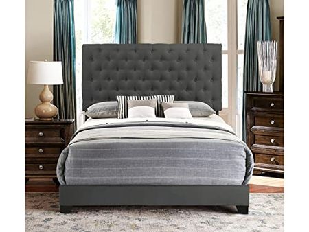 Mattress Firm Kinsley Upholstered Bed Frame | King Size | Beige Color