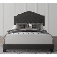 Mattress Firm Harley Upholstered Bed Frame | King Size | Dark Grey Color