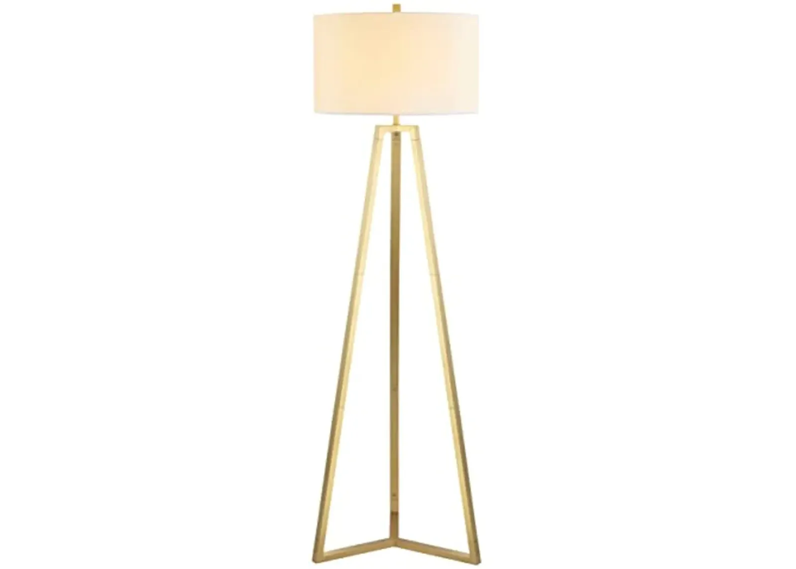 SAFAVIEH Lighting Collection Deisa Contemporary Gold 64-inch Tripod Floor Lamp (LED Bulb Included)