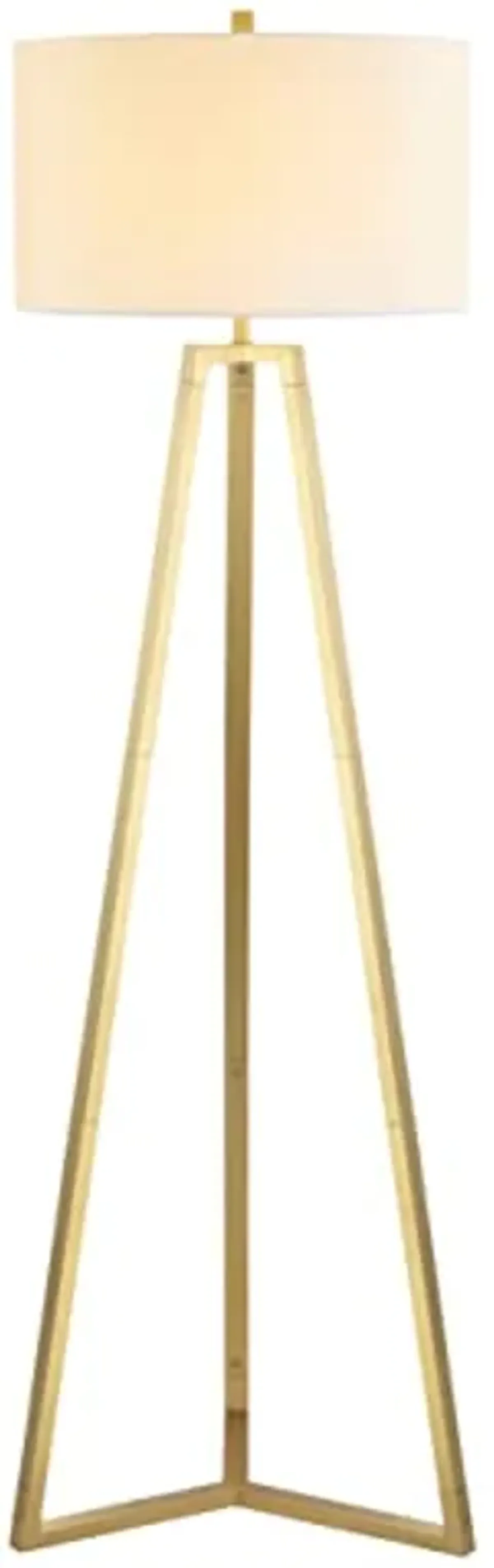 SAFAVIEH Lighting Collection Deisa Contemporary Gold 64-inch Tripod Floor Lamp (LED Bulb Included)