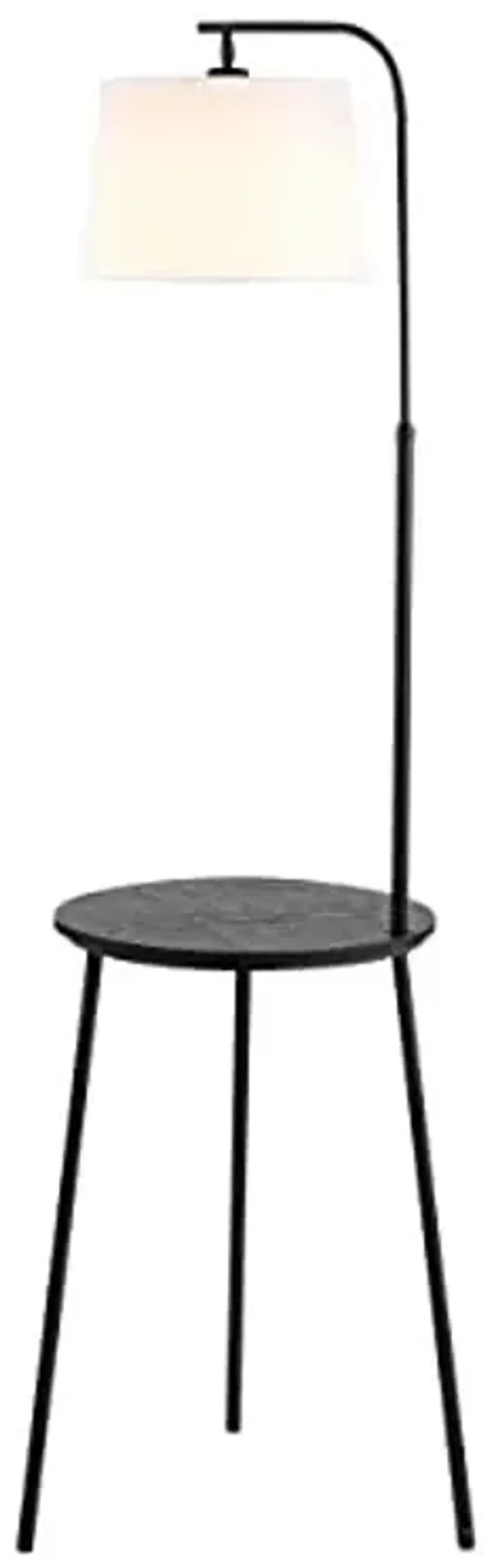 SAFAVIEH Lighting Collection Celyn Modern Contemporary Black 70-inch End Table Floor Lamp (LED Bulb Included)