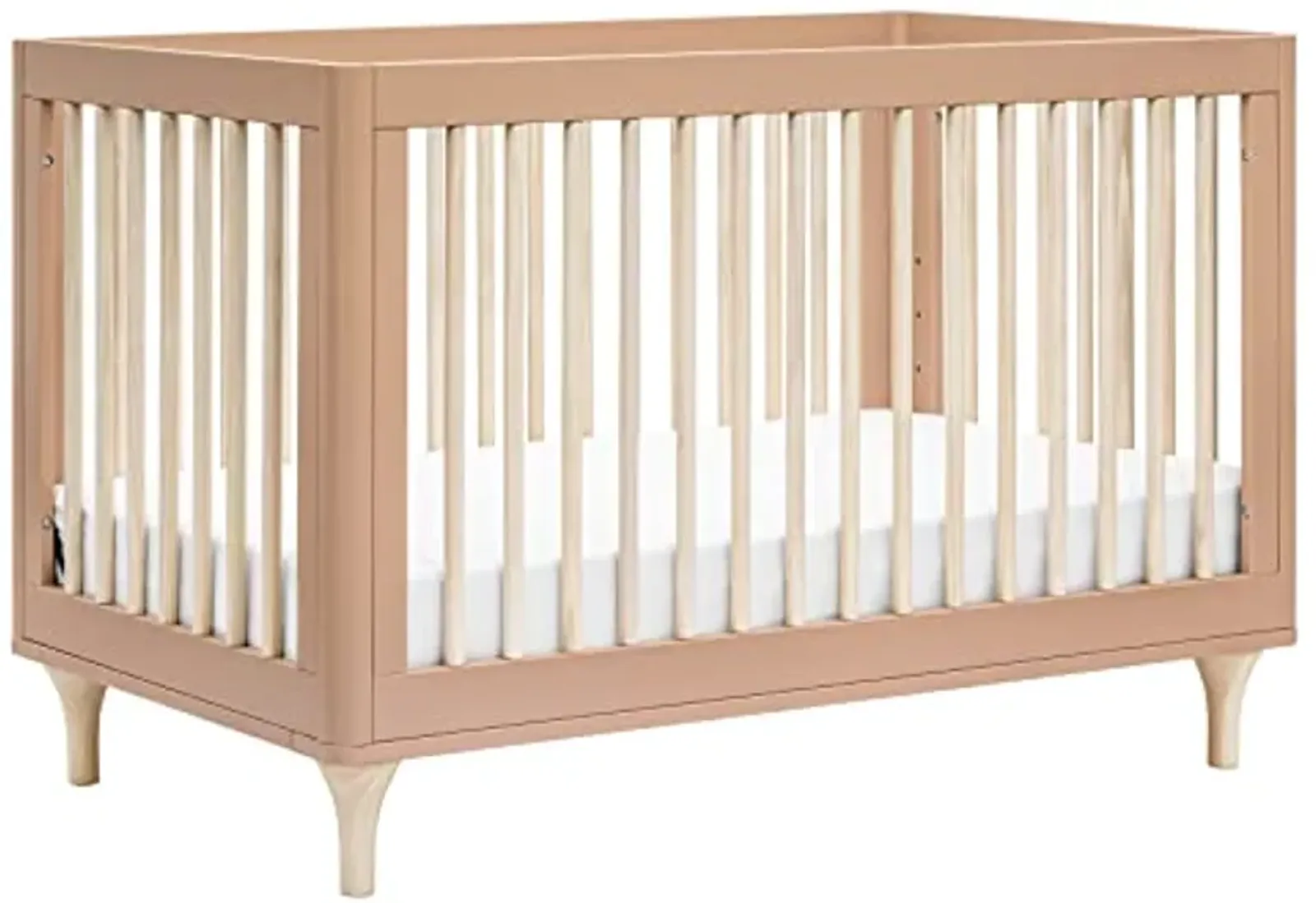 Babyletto Lolly 3-in-1 Convertible Crib with Toddler Bed Conversion Kit in Canyon/Washed Natural, Greenguard Gold Certified