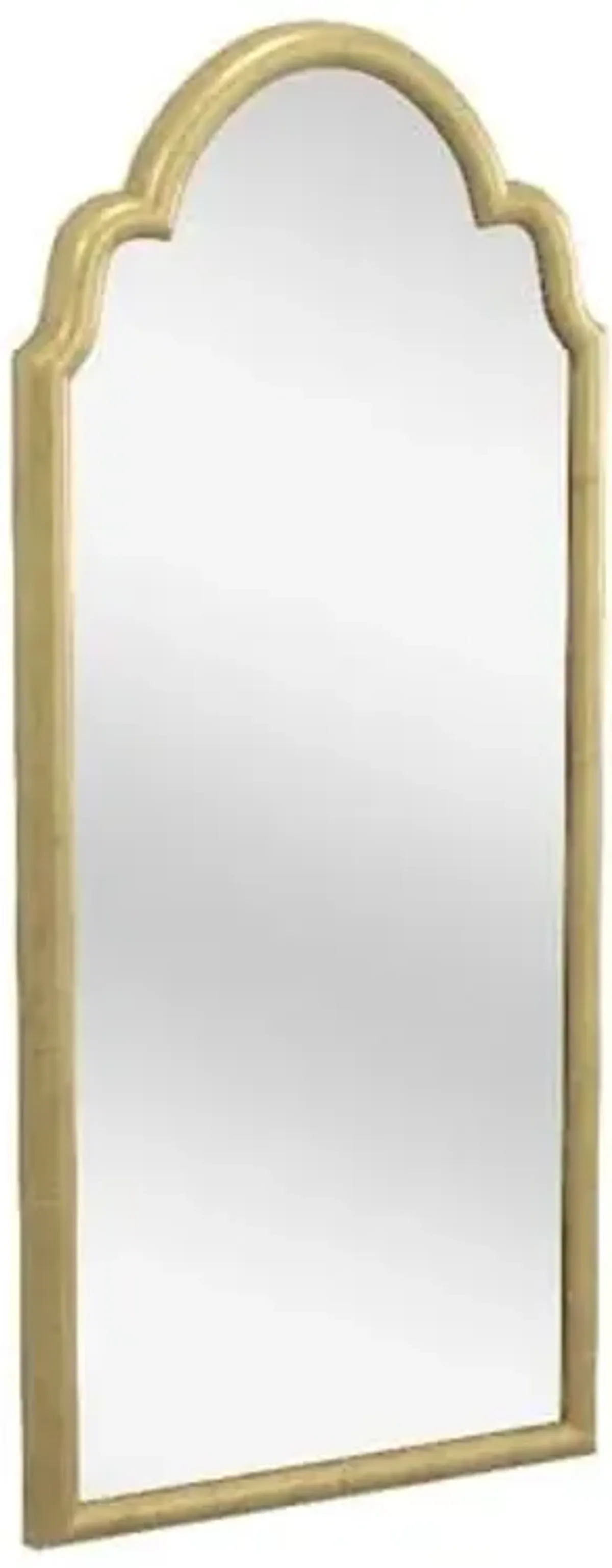 Amelle Wall Mirror in Gold Engineered Wood