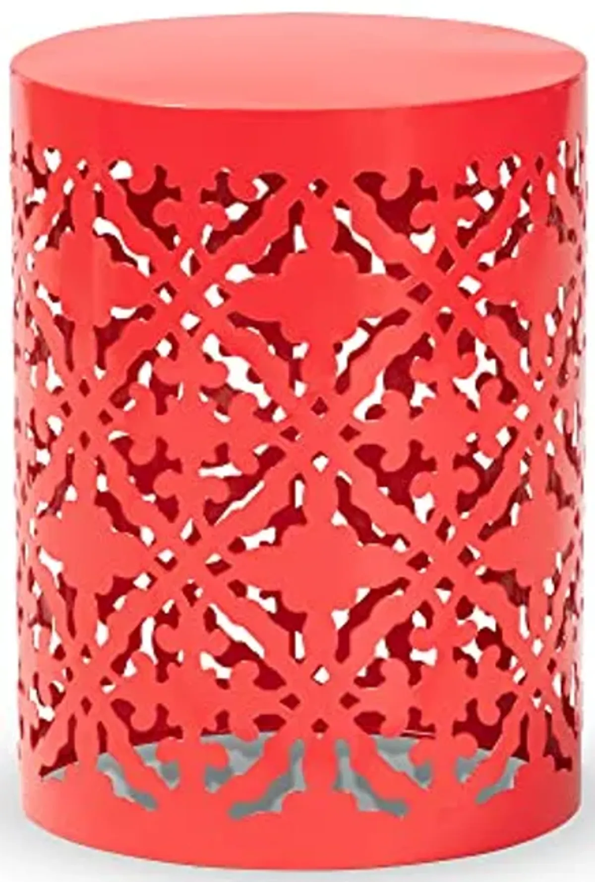 Baxton Studio Jamila Outdoor Side Tables, Red