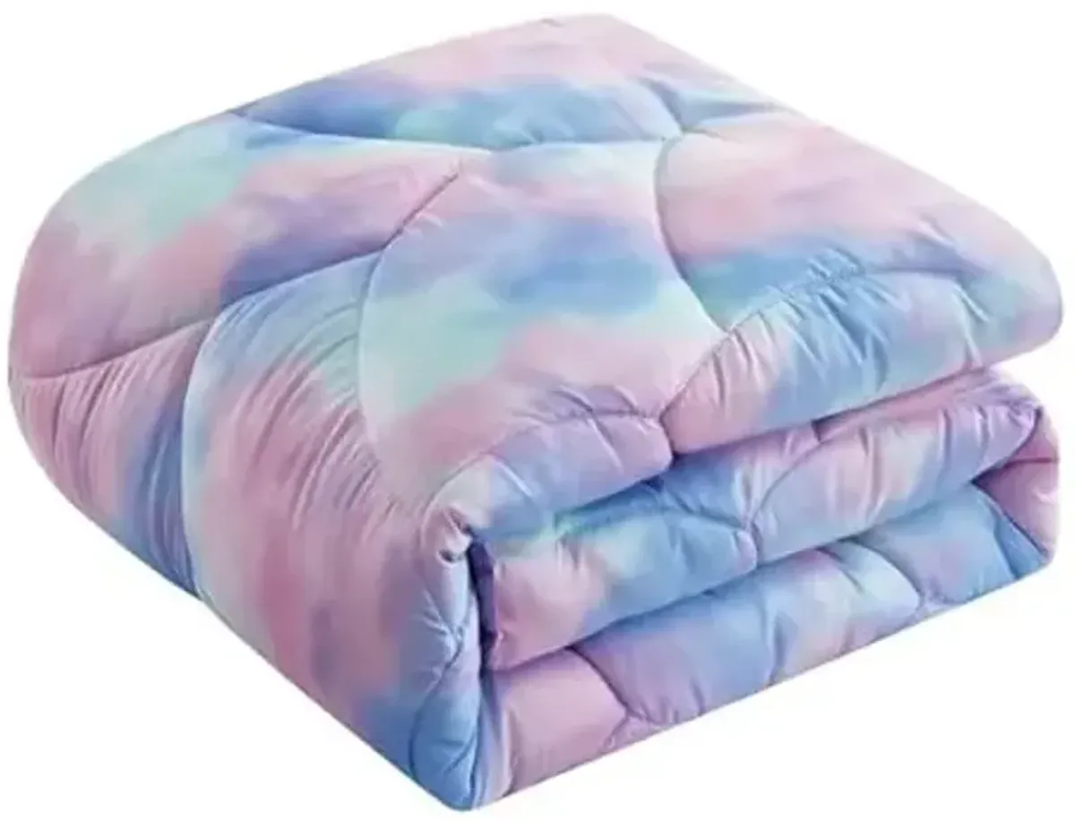 Heritage Kids Super Puffy Ombre Comforter Set, Pink/Purple Ombre, Full